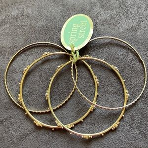 Set of four dainty bangles